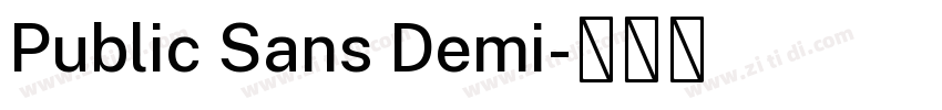 Public Sans Demi字体转换 Public Sans Demi字体转换